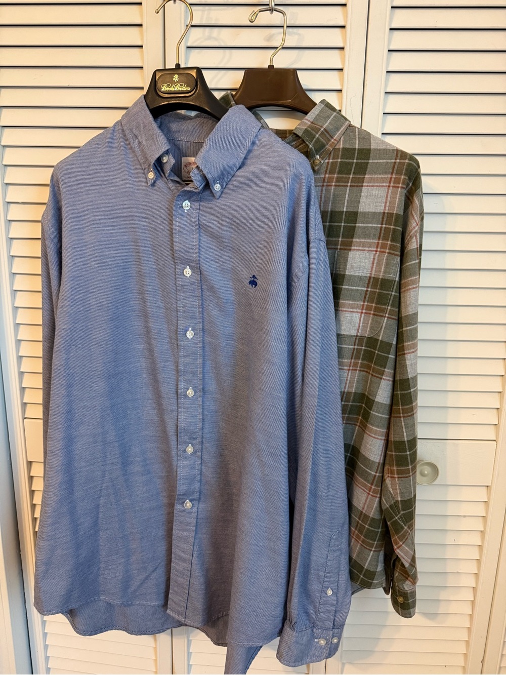 Lot Of 2 Brooks Brothers Madison Dress Shirts Cotton Button Down Large Office